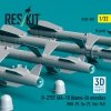 RESKIT RS32-0582 R-27ET (AA-10 Alamo-D) missiles (4 pcs) (MiG-29, Su-27, Yak-141) (3D Printed) (1/32)